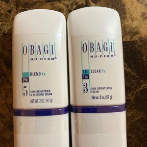 2 Units 1 ObagiNu-Derm Fx #3 clear and 1 Obagi Nu-Derm fx #5 blend New